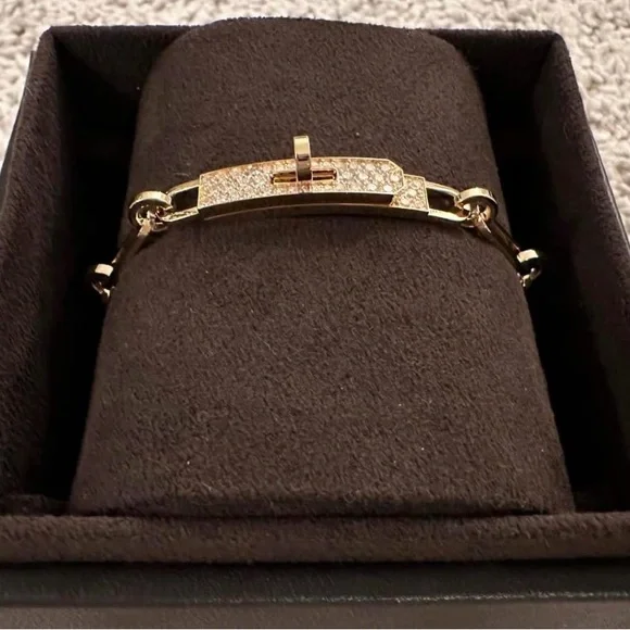Hermes Gold diamond Bracelet - Picture 2 of 5